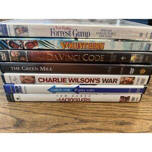 Tom Hanks 7 Movie Lot Collection DVDs Forrest Gump Volunteers The Da Vinci Code